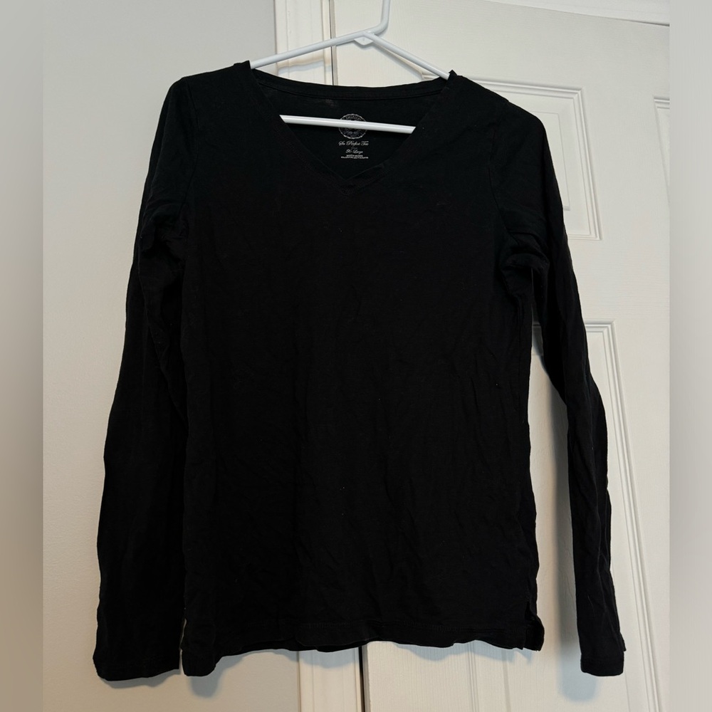 SO Black Long Sleeve T-Shirt Classic Style